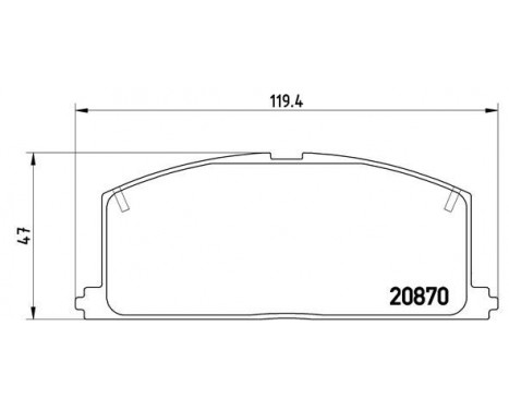 Kit de plaquettes de frein, frein à disque P 83 011 Brembo, Image 2