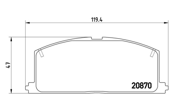 Kit de plaquettes de frein, frein à disque P 83 011 Brembo, Image 2