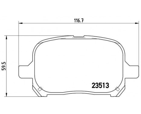 Kit de plaquettes de frein, frein à disque P 83 040 Brembo, Image 2