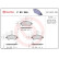 Kit de plaquettes de frein, frein à disque P 83 046 Brembo, Vignette 2