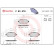Kit de plaquettes de frein, frein à disque P 83 079 Brembo, Vignette 2