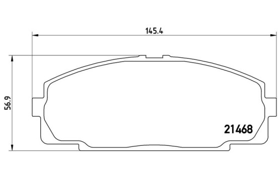 Kit de plaquettes de frein, frein à disque P 83 092 Brembo, Image 2