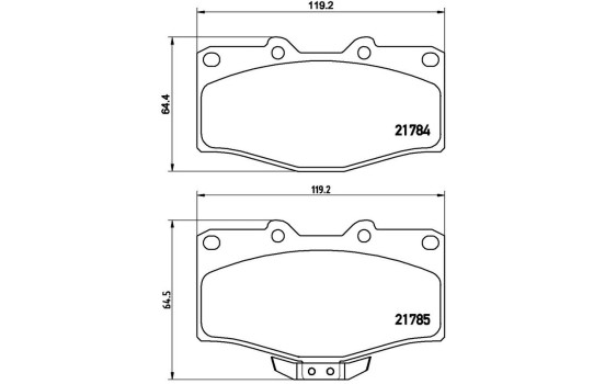 Kit de plaquettes de frein, frein à disque P 83 095 Brembo, Image 2