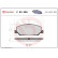 Kit de plaquettes de frein, frein à disque P 83 099 Brembo, Vignette 2