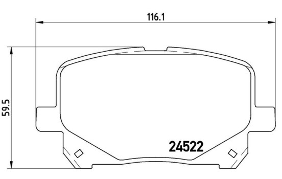 Kit de plaquettes de frein, frein à disque P 83 100 Brembo, Image 2