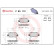 Kit de plaquettes de frein, frein à disque P 83 112 Brembo, Vignette 2