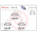 Kit de plaquettes de frein, frein à disque P 83 114 Brembo, Vignette 2