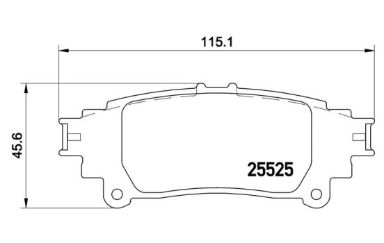 Kit de plaquettes de frein, frein à disque P 83 132 Brembo, Image 2