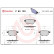 Kit de plaquettes de frein, frein à disque P 83 133 Brembo, Vignette 2
