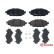 Kit de plaquettes de frein, frein à disque P 83 167 Brembo