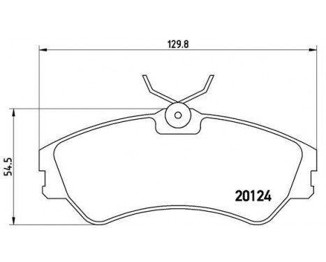 Kit de plaquettes de frein, frein à disque P 85 028 Brembo, Image 2