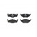Kit de plaquettes de frein, frein à disque P 85 055 Brembo