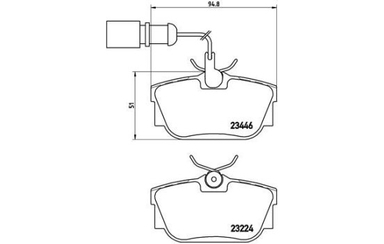 Kit de plaquettes de frein, frein à disque P 85 059 Brembo, Image 2