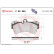 Kit de plaquettes de frein, frein à disque P 85 065 Brembo, Vignette 2