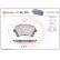 Kit de plaquettes de frein, frein à disque P 85 076 Brembo, Vignette 2