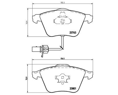 Kit de plaquettes de frein, frein à disque P 85 084 Brembo, Image 2