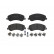 Kit de plaquettes de frein, frein à disque P 85 115 Brembo