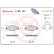 Kit de plaquettes de frein, frein à disque P 85 121 Brembo, Vignette 2