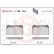 Kit de plaquettes de frein, frein à disque P 85 123 Brembo, Vignette 2