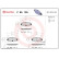 Kit de plaquettes de frein, frein à disque P 85 126 Brembo, Vignette 2