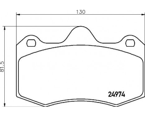 Kit de plaquettes de frein, frein à disque P 85 134 Brembo, Image 2