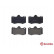 Kit de plaquettes de frein, frein à disque P 85 134 Brembo, Vignette 3