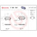 Kit de plaquettes de frein, frein à disque P 85 142 Brembo, Vignette 2