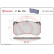 Kit de plaquettes de frein, frein à disque P 85 175 Brembo