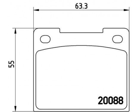 Kit de plaquettes de frein, frein à disque P 86 001 Brembo, Image 2