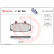 Kit de plaquettes de frein, frein à disque P 86 006 Brembo, Vignette 2