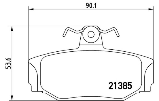 Kit de plaquettes de frein, frein à disque P 86 009 Brembo, Image 2