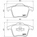Kit de plaquettes de frein, frein à disque P 86 019 Brembo, Vignette 2