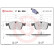 Kit de plaquettes de frein, frein à disque P 86 026 Brembo, Vignette 2