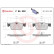 Kit de plaquettes de frein, frein à disque P 86 028 Brembo