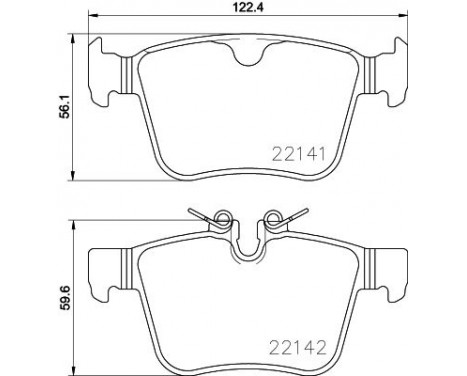 Kit de plaquettes de frein, frein à disque P 86 029 Brembo, Image 2