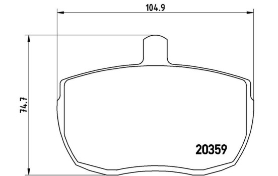 Kit de plaquettes de frein, frein à disque P A6 001 Brembo, Image 2