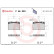 Kit de plaquettes de frein, frein à disque P A6 020 Brembo, Vignette 2