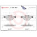 Kit de plaquettes de frein, frein à disque P06047 Brembo, Vignette 3