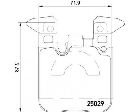 Kit de plaquettes de frein, frein à disque P06087 Brembo, Image 2