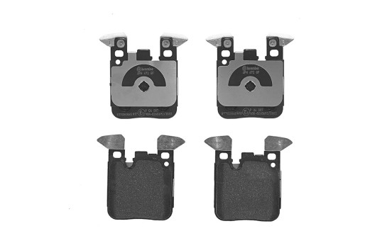 Kit de plaquettes de frein, frein à disque P06087 Brembo