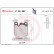 Kit de plaquettes de frein, frein à disque P06087 Brembo, Vignette 2