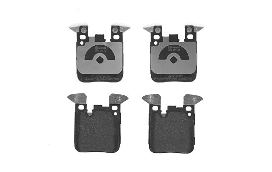 Kit de plaquettes de frein, frein à disque P06087 Brembo, Image 3
