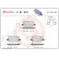 Kit de plaquettes de frein, frein à disque P07012 Brembo