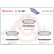 Kit de plaquettes de frein, frein à disque P10057 Brembo, Vignette 2
