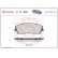 Kit de plaquettes de frein, frein à disque P11019 Brembo, Vignette 2
