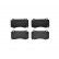 Kit de plaquettes de frein, frein à disque P11023 Brembo