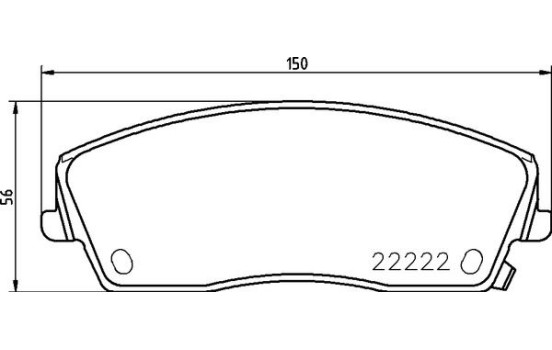 Kit de plaquettes de frein, frein à disque P11041 Brembo, Image 2