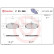 Kit de plaquettes de frein, frein à disque P23068 Brembo, Vignette 2
