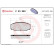 Kit de plaquettes de frein, frein à disque P23093 Brembo, Vignette 2