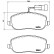 Kit de plaquettes de frein, frein à disque P23100 Brembo, Vignette 2